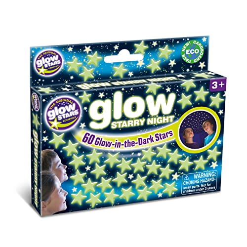 The Original Glowstars Company The Original Glowstars Starry Night 60 Glow-in-The-Dark Stars Designed for Children Ages 3+ Years, One Size (B8605)