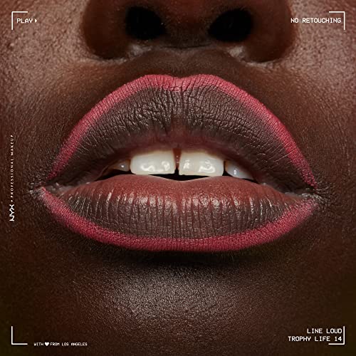 NYX PROFESSIONAL MAKEUP Line Loud Lip Liner, Longwear and Pigmented Lip Pencil with Jojoba Oil and Vitamin E - Trophy Life (Mauve Pink)