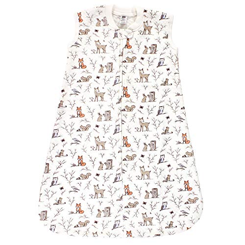 Hudson Baby Unisex Baby Premium Quilted Sleeveless Sleeping Bag and Wearable Blanket, Enchanted Forest, 12-18 Months
