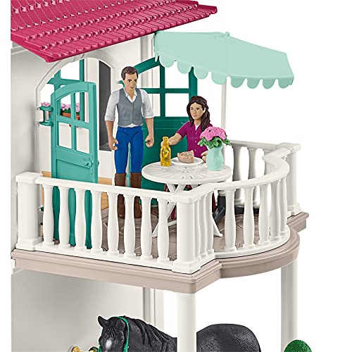 Schleich Horse Club, 70-Piece Playset, Horse Toys for Girls and Boys 5-12 years old Lakeside Country House and Stable