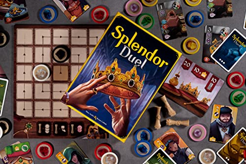 Splendor Duel Board Game - Strategy Game for Kids and Adults, Fun Family Game Night Entertainment, Ages 10+, 2 Players, 30-Minute Playtime, Made by Space Cowboys