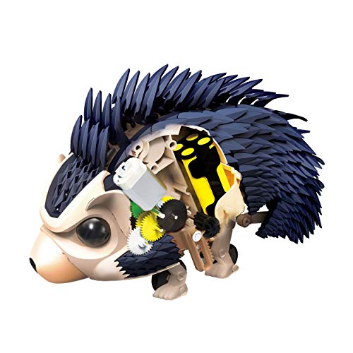 Thames and Kosmos My Robotic Pet - Tumbling Hedgehog | Build Your Own Sound Activated Tumbling, Rolling, Scurrying Pet | STEM Experiment Kit | Toy of The Year Award Finalist