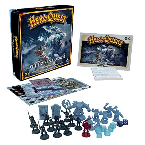 Hasbro Gaming Avalon Hill HeroQuest The Frozen Horror Quest Pack, Dungeon Crawler Game for Ages 14+, Requires HeroQuest Game System to Play
