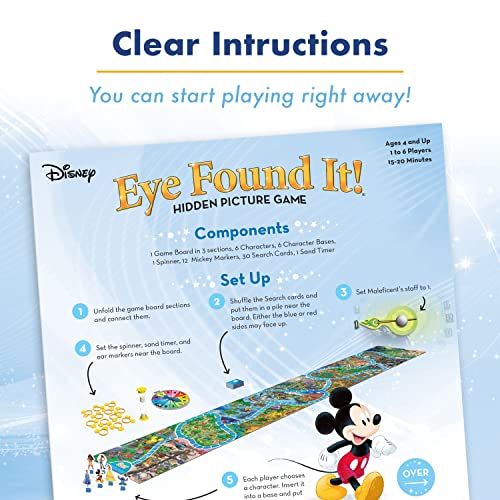 Ravensburger World of Disney Eye Found It Board Game for Boys and Girls Ages 4 and Up - A Fun Family Game You'll Want to Play Again and Again