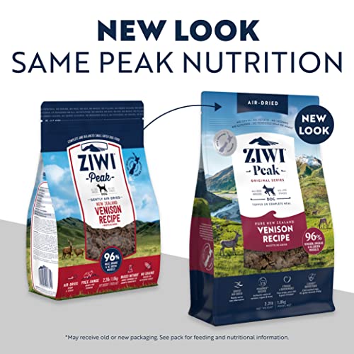 ZIWI Peak Air-Dried Dog Food – All Natural, High Protein, Grain Free and Limited Ingredient with Superfoods (Venison, 1.0 lb)