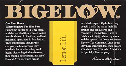 Bigelow Lemon Lift Black Tea, Caffeinated, 20 Count (Pack of 6), 120 Total Tea Bags