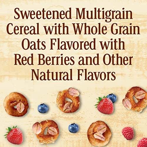 Cheerios Oat Crunch Berry Oat Breakfast Cereal, Family Size, 24 oz