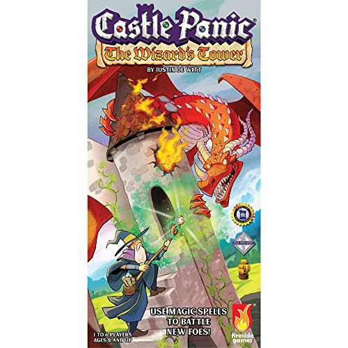 Fireside Games The Wizard’s Tower ⎸Castle Panic Expansion ⎸Board Game for Adults and Family ⎸Cooperative Board Game ⎸Ages 8+ ⎸for 1 to 6 Players