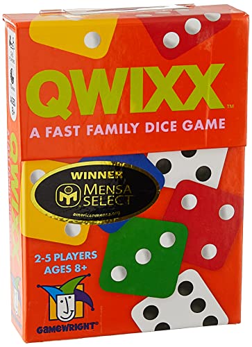 Gamewright Qwixx - A Fast Family Dice Game Multi-colored, 5'