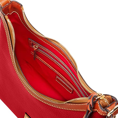Dooney and Bourke Handbag, Pebble Grain Hobo Shoulder Bag - Red