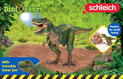 Schleich Dinosaurs, Dinosaur Toy, Dinosaur Toys for Boys and Girls 4-12 years old, Tyrannosaurus Rex, Green, 11.2' x 5.6' x 3.8'