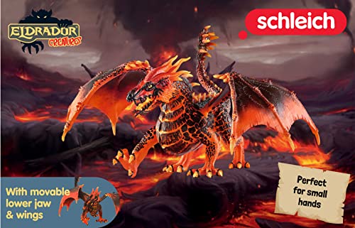 Schleich Eldrador Creatures Lava Dragon Toy Action Figurine for Kids Ages 7-12