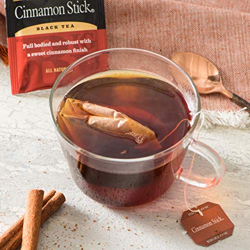 Bigelow Cinnamon Stick Black Tea, Caffeinated, 20 Count (Pack of 6), 120 Total Tea Bags
