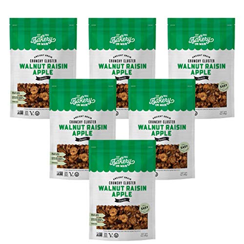 Bakery On Main Gluten Free Non GMO Granola, Walnut Raisin Apple, 11 Ounce (Pack of 6), (600)