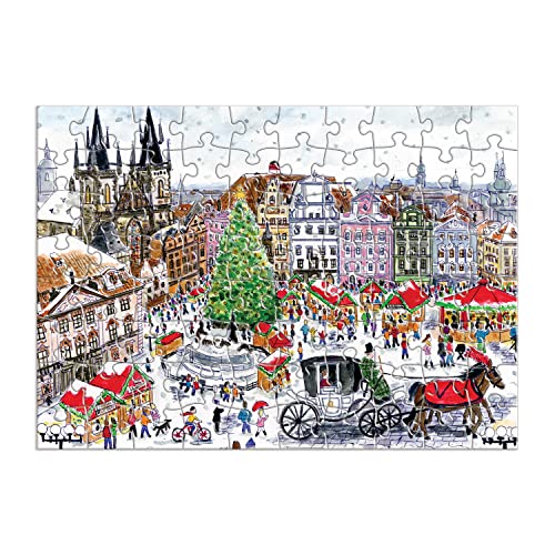 Michael Storrings 12 Days of Christmas Advent Calendar Puzzle, Includes 12 80-Piece Puzzles, 5” x 7” Each – Unique Holiday Jigsaw Puzzle Set with Thick, Sturdy Pieces