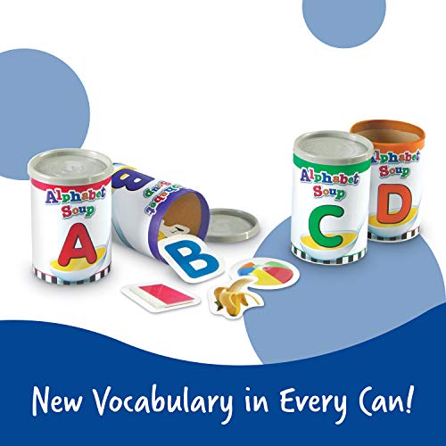 Learning Resources Alphabet Soup Sorters - 208 Pieces, Ages 3+, Early Phonics Manipulatives, ABCs, Alphabet Awareness and Recognition, Alphabet Soup Games