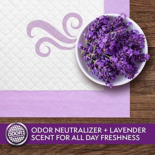 Simple Solution 6-Layer All Day Premium Dog Pads, 23 x 24, Lavender Scent, 50 pads