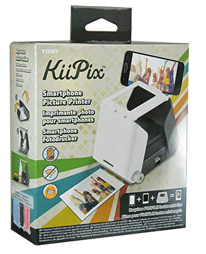 KiiPix Portable Portable Printer and Photo Scanner Compatible with FUJIFILM Instax Mini Film, Black
