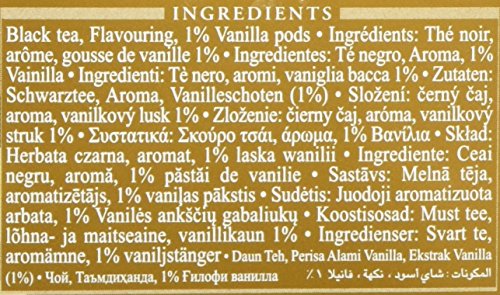 Ahmad Tea Black Tea, Vanilla Tranquility Teabags, 20 ct (Pack of 6) - Caffeinated and Sugar-Free