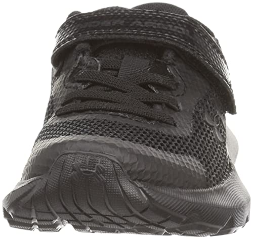 Under Armour Boy's Surge 3 Alternate Closure Running Shoe, Black (002)/Black, 13 Little Kid