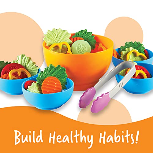 Learning Resources New Sprouts Garden Fresh Salad Set - 38 Pieces, Ages 18+ Months Pretend Play Food, Play Food for Toddlers, Toddler Kitchen Play Toys