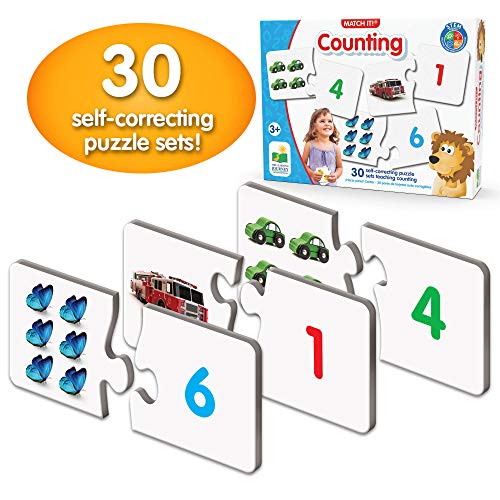 The Learning Journey: Match It! - Counting - 30 Piece Self-Correcting Number and Learn to Count Puzzle - Preschool Learning Toys - Award Winning Toys
