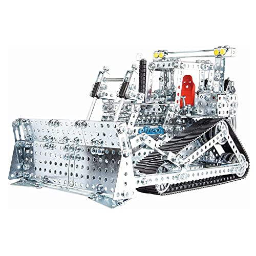 Eitech Mega Set Bulldozer/Digger Construction Set and Educational Toy - Advanced STEM Activity with 1,470 + Pieces for Ages 12 and Up