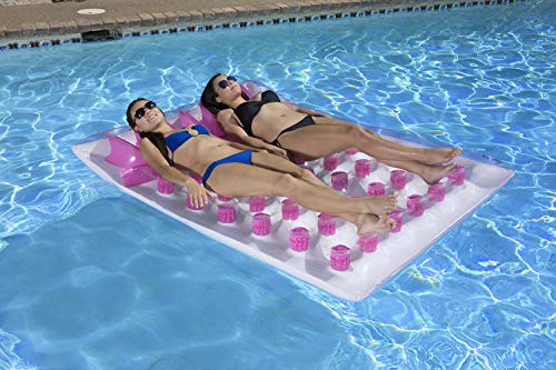Poolmaster Double French Pocket Swimming Pool Mattress Float Lounge