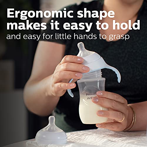 Philips Avent Natural Baby Bottle with Natural Response Nipple, Teal, 9oz, 4pk, SCY903/44