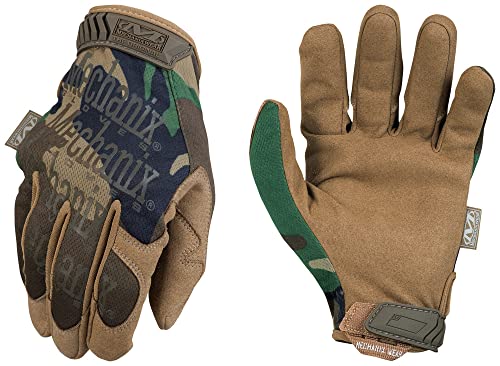 Mechanix Wear - Original Woodland Camo Tactical Gloves (Large, Camouflage) (MG-77-010)
