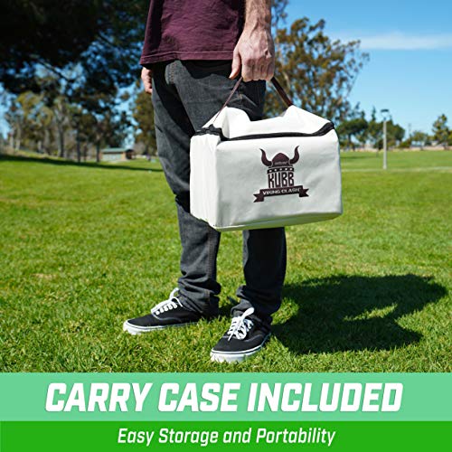 GoSports Regulation Size Kubb Viking Clash Toss Game Set for Kids and Adults