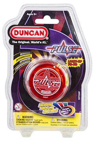 Duncan Toys Pulse LED Light-Up Yo-Yo, Intermediate Level Yo-Yo with Ball Bearing Axle and LED Lights, Mystery Color