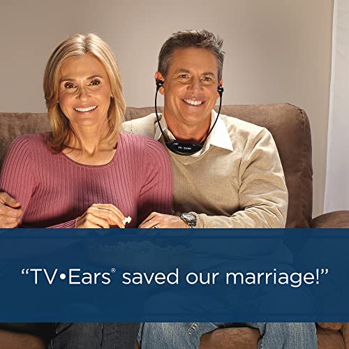 TV Ears Digital Wireless Headset System - Personal Volume Control, Quiet to Loud, Supports All TVs, Ideal for Seniors and Hearing Impaired, Infrared, Plug N' Play, No Pairing/Audio Delay, Dr Rec -11741