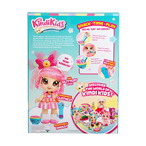 Kindi Kids Snack Time Friends - Pre-School Play Doll, Donatina - for Ages 3+ | Changeable Clothes and Removable Shoes - Fun Snack-Time Play, for Imaginative Kids
