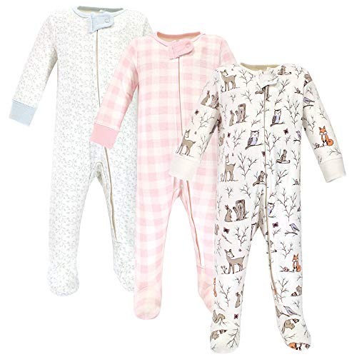 Hudson Baby Unisex Baby Cotton Sleep and Play Enchanted Forest, 3-6 Months