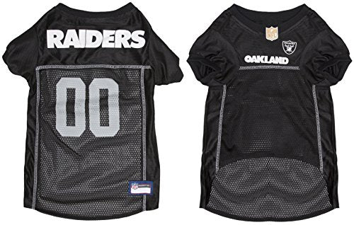 NFL Las Vegas Raiders Dog Jersey, Size: Medium. Best Football Jersey Costume for Dogs and Cats. Licensed Jersey Shirt.