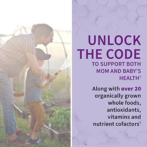 Garden of Life Prenatal Multivitamin for Women with Iron, Folate and Vitamin C and D3 for Neural Development and Probiotics for Immune Support – Vitamin Code – Non-GMO, Gluten-Free, Kosher, 60 Day Supply