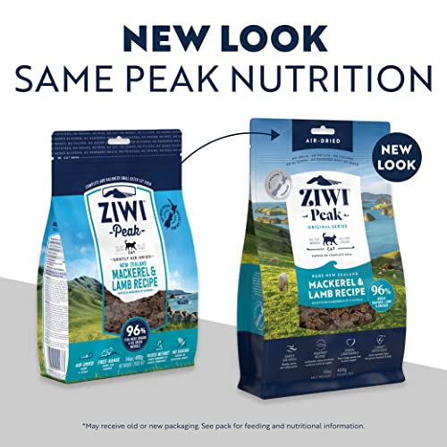ZIWI Peak Air-Dried Cat Food – All Natural, High Protein, Grain Free and Limited Ingredient with Superfoods (Mackerel and Lamb, 2.2 lb)