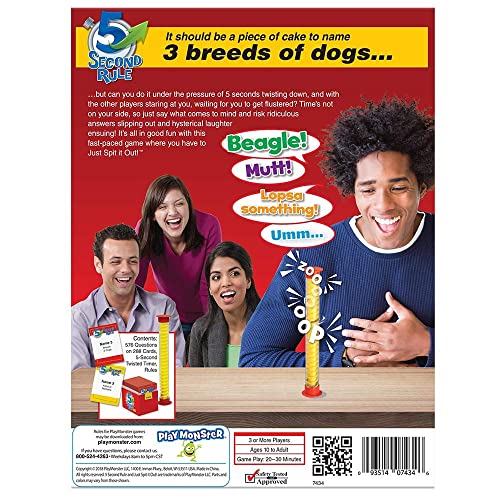 5 Second Rule Party Game - 2nd Edition - Think Fast and Shout Out Answers - Ages 10+