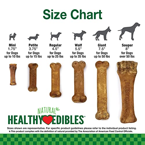 Nylabone Healthy Edibles All-Natural Long Lasting Chicken Flavor Dog Chew Treats 1 Count Chicken X-Large/Souper