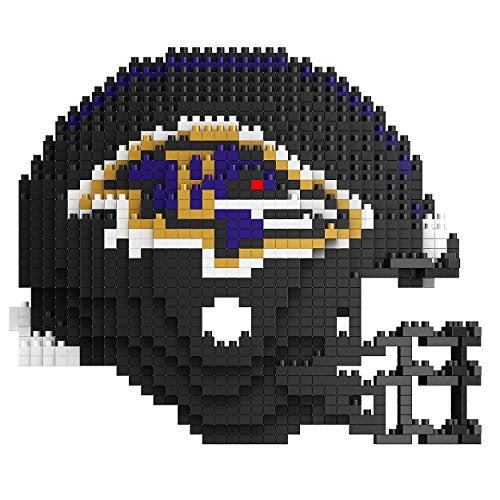 Baltimore Ravens NFL 3D BRXLZ Construction Toy Blocks Set - Helmet, 1378 pieces