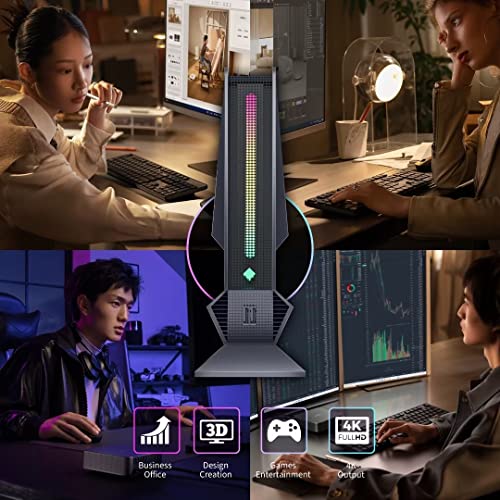 Mini Gaming PC Intel i7-12700H(up to 4.7GHz) 14C/20T NVIDIA RTX3050 32GB DDR4 1TB PCIE4.0 SSD RGB Lights Mini Gaming Desktop Computer Windows 11 Pro, 2X HDMI Type-C WiFi6 BT5.2, 6X USB Ports