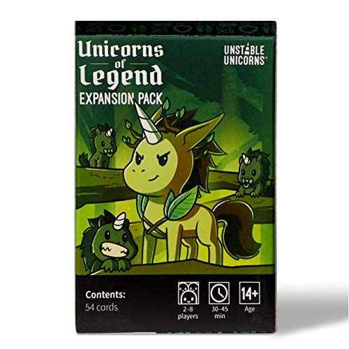 Unstable Unicorns Unicorns of Legend Expansion Pack - Designed to be Added to Your Card Game