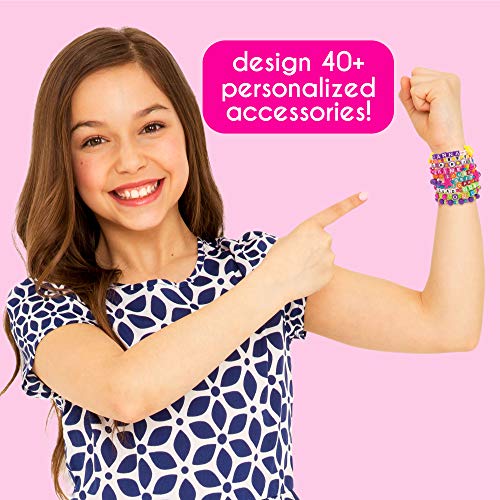 Just My Style ABC Beads by Horizon Group Usa, 1000+ Charms and Beads, Alphabet Charms, Accent Beads, Seed Beads, Star Beads, Wax Beading Cord, Satin Cord and Key Ring Included, Bright