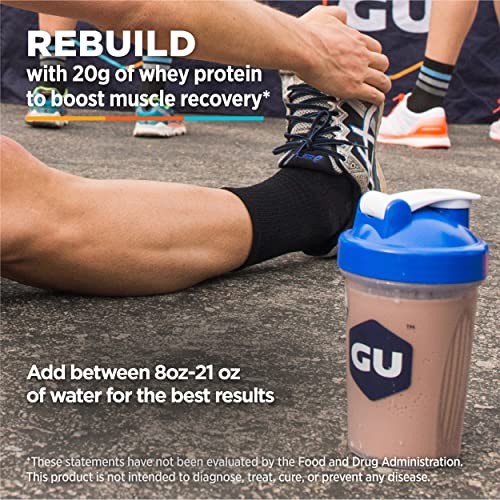 GU Energy Roctane Ultra Endurance Protein Recovery Drink Mix, 15-Serving Pouch, Vanilla Bean