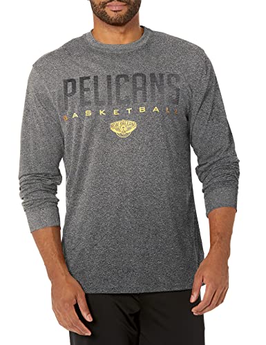 Ultra Game -NBA Men's Active Long Sleeve Pullover T-Shirt