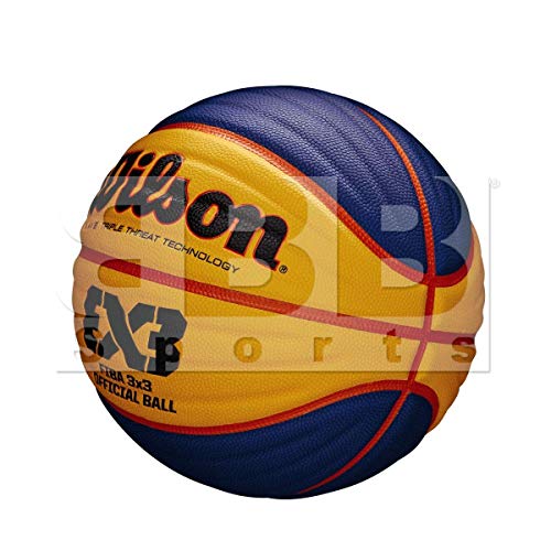 WILSON Sporting Goods FIBA 3x3 Official Game Basketball, Orange, Size 6, Intermed