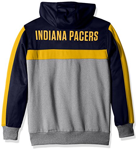 Ultra Game NBA Indiana Pacers Mens Soft Fleece Full Zip Jacket Hoodie, Team Color, Small