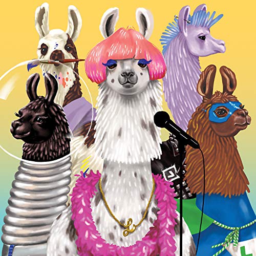 Mudpuppy Llama Rama 500 Piece Family Jigsaw Puzzle, Cute Puzzle for Kids and Families with Dressed Up Llamas