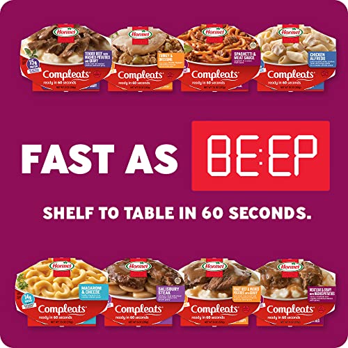 HORMEL COMPLEATS Meatloaf and Gravy With Mashed Potatoes Microwave Tray, 9 oz. (6 Pack)